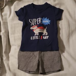3 month Carter's short set